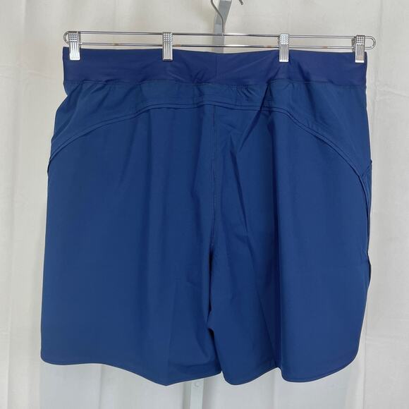 NWOT LANDS' END Swim Board Shorts w Panty 516267 Pockets Navy Blue Size 24W Plus - Picture 2 of 8